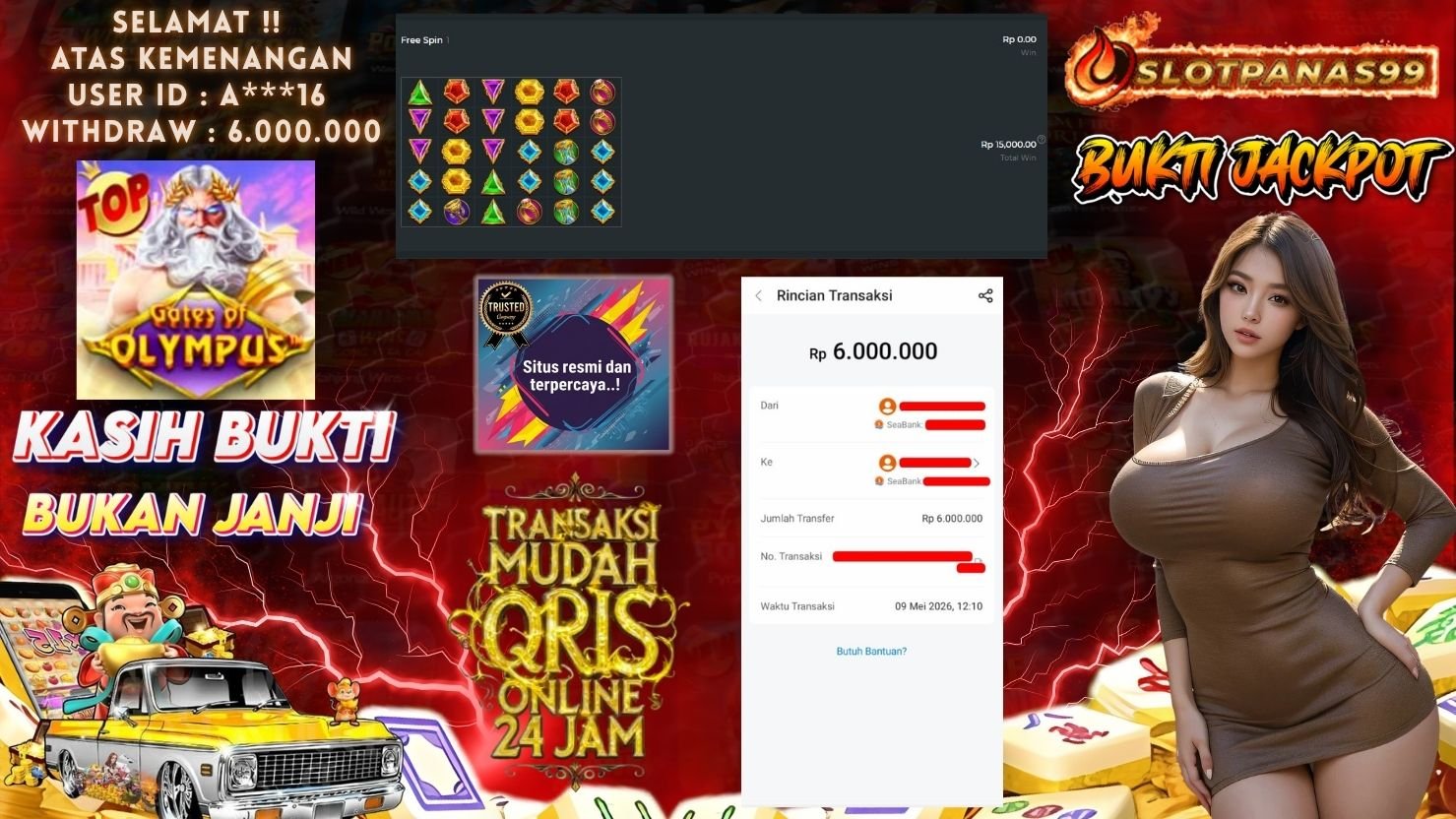 SLOTPANAS99 JACKPOT SLOT GATES OF OLYMPUS